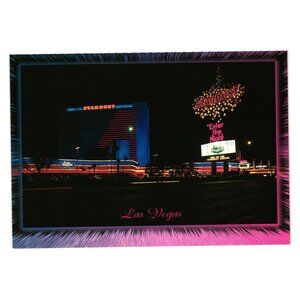 Stardust Night Lights Marquee Enter The Night Vintage Postcard 2US NV 436